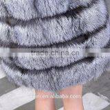 2016 Luxury Real Fox Fur Vest Waistcoat Autumn Winter Genuine Women Fur Gilet Outerwear Coats Lady X-Long Overcoat thumbnail-5