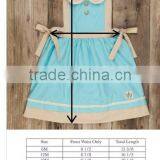 Girls Boutique Dress Kids 100% Cotton Blue Dress Sister Clothing thumbnail-3