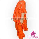 2017 New Design Children Clothing Girl Dress Long Front Long Behind Printed Panda Ruffle Boutique Playsuit Baby Frock Designs thumbnail-5