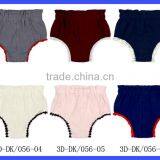 Wholesale Soft Infant Clothes Navy Plain Color Lace Free PP Pants Newborn Baby Boy Beach Shorts Type Diaper thumbnail-5