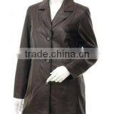 Woman Leather Lace Fashion Coat thumbnail-1
