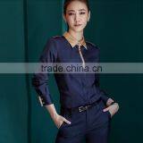 Custom Chantilly Long Sleeve Latest Fashionable Ladies Blouse Factory Women Shirt Blouse thumbnail-4