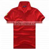 New Design Red Color Polo Shirt With Logo Print on Collar thumbnail-1