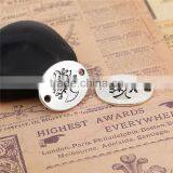 Zinc Based Alloy Boho Chic Connectors Oval Antique Silver Tree thumbnail-3