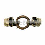 Wholesale Hook Clasps For Leather Bracelet Skull Halloween Antique Bronze 6.2cm x 25.0mm2 Sets thumbnail-1