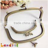 Vintage Bird Closure DIY Clutch With Sewing Holes Bag Frame Coin Purse Frame thumbnail-1