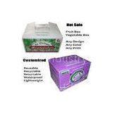 White / Purple Reusable Waterproof Corrugated Plastic Trays / Flute Box