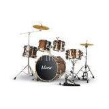 Lacquered Full Size 5 Piece sound percussion drum set Walnut Brown