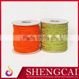 Hot sale top quality colored flat decorative elastic cord 3mm