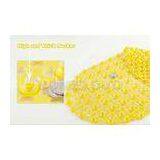 Yellow Non slip Rubber Bath Mat Plastic Bathroom Accessories with Bead Pattern