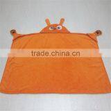Custom Cute Animal Heads Soft Fleece Kids Blanket Hood
