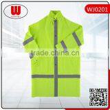 Lime Green Men Reflective Rain Jacket thumbnail-1