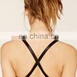 Polyester Spandex Yoga Wear Wholesale Dry Fit Sports Bra Blue Fitness Gym Bra thumbnail-5