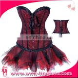 Elegant womens underwear corset skirt