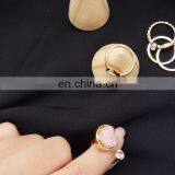 5PCS/Set Fashion Jewelry Special Pink Stone Rings For Women Knuckle Joint Ring Set thumbnail-6