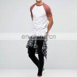 China Wholesale 100% Cotton Raglan Sleeve Multicolor T-shirts Oem thumbnail-4