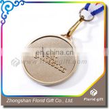 wholesale military high quality custom award metal medal with ribbon for competition