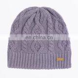 Wholesale Cable Knitted Winter Beanie Hat thumbnail-3
