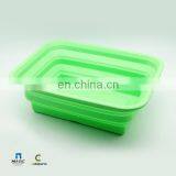 2018 Rectangle FDA Silicone Collapsible Water Bucket Foldable Food Storage Basket thumbnail-2