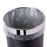 Waste Bins, Round Spray Paint Stainless Steel Trash Can With Ring - Small Metal Trash Bin Without Lid-Office,Home,Hotel-Waste Basket,Dustbin,Garbage Bin-11L thumbnail-4
