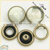 Transparent Horn Pearl Snap Buttons