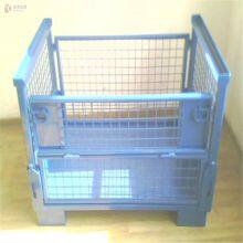 Whole Sale Price Foldable Collapsible Steel Storage Cage Wire Mesh Container thumbnail-5