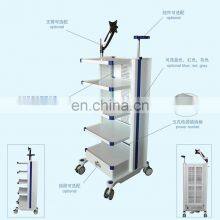 Advanced Plastic Hospital Emergency Trolley ABS Endoscopy System Patient Monitor Cart thumbnail-5