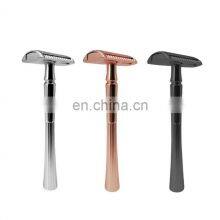 Professional Factory Adjustable Double Edge Best Shaving Custom Deluxe Mens 3 Blade Reusable Razor thumbnail-2