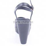 Latest Ladies Slippers Shoes and China Wholesale High Wedge Barefoot Ankle Sandals thumbnail-5