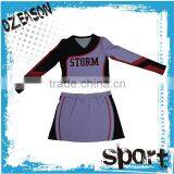 Wholesale Customized Girls Crop Tops Sublimation Cheerleading Uniforms thumbnail-1
