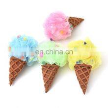 Cleaning Sponge Ice Cream Shaped Beautiful Color Luxury Rich Bubble Body Exfoliating Bath Ball thumbnail-4