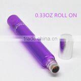 0.33OZ roll on glass vial with yellow tiger stone roller ball for body oil treatment oil