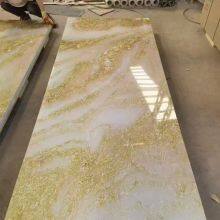 PVC Golden Marble Panel With Various Surface Pattern Glossy Surface Perfect Wall Panels for Home and Office thumbnail-3
