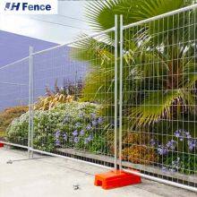 Verzinktes tragbares Metall-Außenzaunmodul im australischen Stil mit Abmessungen von 6 Fuß * 10 Fuß für Bauplätze als temporärer Zaun thumbnail-4