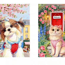 Pet Grooming Salon Decoration - Easy-Clean Gloss Varnish Finish thumbnail-2