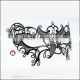 Luxury Elegant Silver Metal Laser Cut Beatles Mask With Rhinestones Crystal thumbnail-2