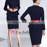 Lady Airline Stewardess Uniform Design Beauty Office Uniform for Women thumbnail-4