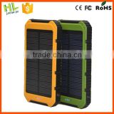 Latest Metallic 2.0a portable portable power bank/solar charger with Gift Packing