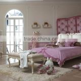 Modern design light pink and ivory kids bedroom furniture set children bed for girls