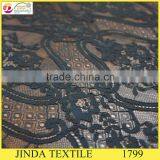 2015 Hot Selling Black Nylon Lace Fabric for Dubai Lady's Dress thumbnail-3