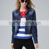 2016 New Arrival Clothing Factories Denim Jacket Leather Sleeve thumbnail-3