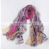 Factory OEM New Fashion Accessories Female Digital Printed Silk Scarf, 100%silk Chiffon Scarf Shawl ,hangzhou Silk Scarf Bandana Supplier's Choice thumbnail-1