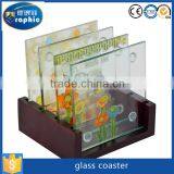 Wholesale Unbreakable and Recycled Gift Decorative Glass Coasters for Drink thumbnail-6