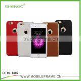 Metal Bumper With Leather Cover Phone Case for IPhone6/6P thumbnail-4