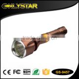 Onlystar GS-9457 aluminum XML T6 high power recahrgeable zoomable led flashlight