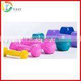 Gym Fitness Equipment Free Weight Vinyl Coated Hex Dumbbell Quality Choice thumbnail-4
