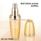 30ml 50ml 100ml Yellow Ball Shaped Sunscreen Lotion Bottle