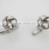 Factory Supply Top Quality Cheap Copper Metal Silk Knot Cufflinks thumbnail-5
