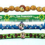 Adjustable Customized Soft PVC Bracelets