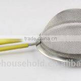 High Quality Stainless Steel Mesh Flour Sifter With Long Silicone Handle and Ear thumbnail-3